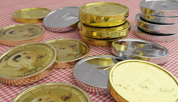 Stack of coins representing a USDT conversion